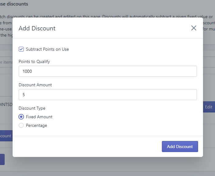 Add Shopify discount